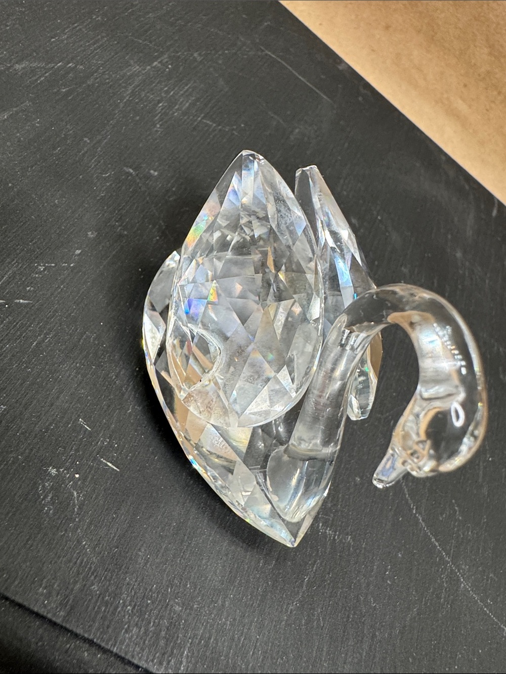 Swarovski Crystal Swan Figurines Clear Glass Set of Three - Picture 11 of 16
